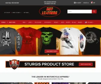 Hotleathers.com(The Leader in Motorcycle Apparel) Screenshot