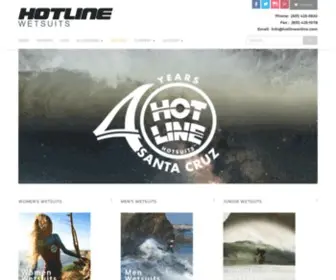 Hotlineonline.com(The Official Site Of Hotline Wetsuits) Screenshot