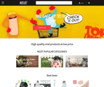 Hotlistproducts.com(Store®) Screenshot