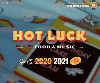 Hotluckfest.com(Hot Luck Live Food & Music) Screenshot