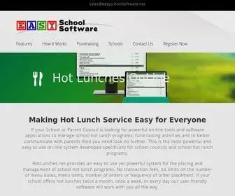 Hotlunches.net(On-line School Hot Lunch Software System) Screenshot