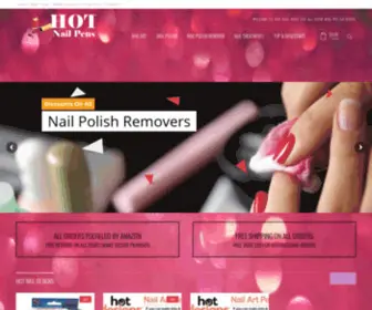 Hotnailpens.com(Hot Designs Nail Art Pens) Screenshot