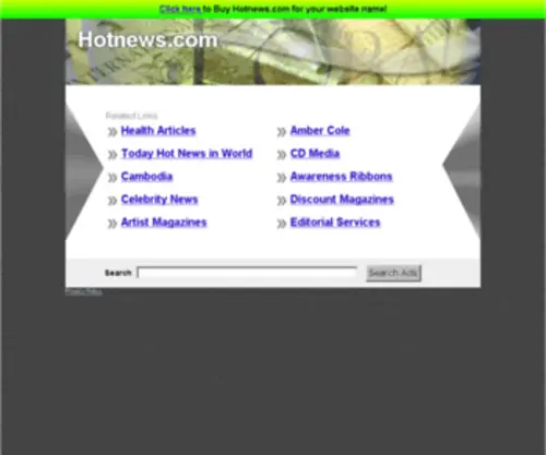Hotnews.com(The Leading Hotnews Site on the Net) Screenshot