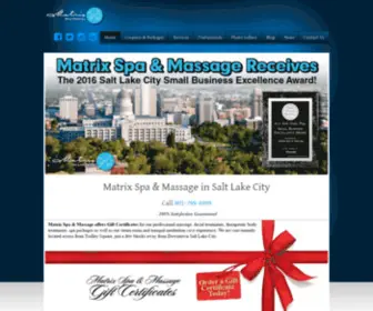 Hotoilmassage.us(Matrix Massage & Spa) Screenshot