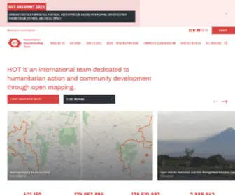 Hotosm.org(Humanitarian OpenStreetMap Team) Screenshot