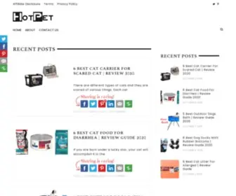 Hotpet.org(Best Pet Accessories and Food Reviews) Screenshot