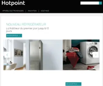 Hotpoint-Ariston.fr(Hotpoint: Appareils électroménagers pour la maison et la cuisinev) Screenshot