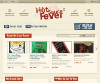 Hotsaucefever.com(Hot Sauce Fever) Screenshot