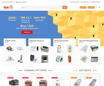 Hotshelf.com(India’s Only Marketplace for Non Moving Products) Screenshot
