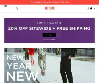 Hotsox.com(The Original Fashion Sock) Screenshot