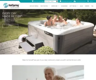 Hotspring.com(Hot Spring Spas) Screenshot