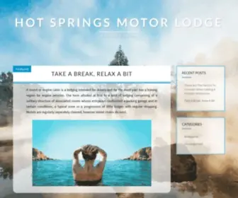 Hotspringsmotorlodge.co.nz(Stop and relax) Screenshot