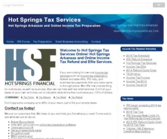 Hotspringstaxservices.com(Income Tax Preparation and Efile) Screenshot