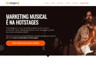 Hotstages.com(A maior Escola Online de Marketing Musical do Brasil) Screenshot