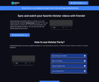 Hotstarparty.net(Hotstar Party) Screenshot