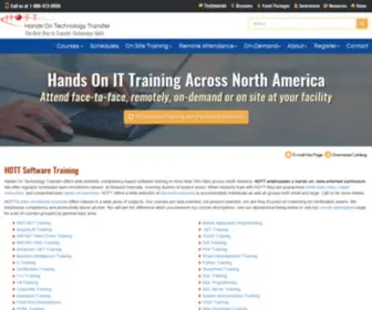 Hott-Software-Training.com(Hands on Software Training Classes in SQL) Screenshot