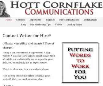 Hottcornflakes.com(Copywriter for Hire) Screenshot