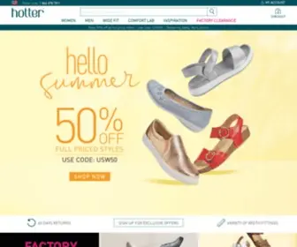Hotter.com(Every pair of Hotter shoes) Screenshot