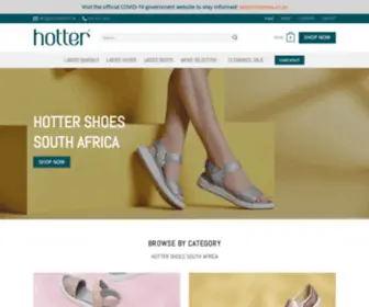 Hottersa.co.za(Hotter shoes south africa) Screenshot