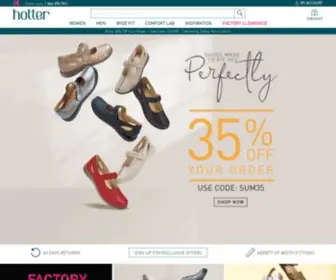 Hotterusa.com(Every pair of Hotter shoes) Screenshot