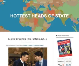Hottestheadsofstate.com(A scientific and unbiased ranking of world leaders in order of hotness) Screenshot