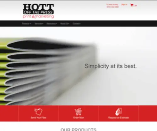 Hottoffthepress.com(Hott Off The Press Printing Des Moines) Screenshot
