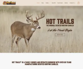 Hottrails.com(The Original Scented Hunting Candles) Screenshot