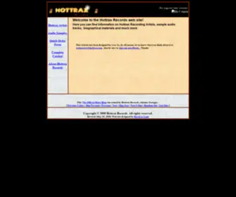 Hottrax.com(Hottrax Records) Screenshot