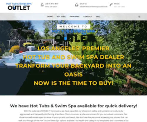 Hottubandswimspaoutlet.com(Hot Tub and Swim Spa Outlet) Screenshot