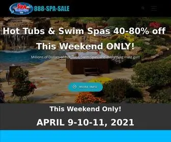 Hottubandswimspasale.com(Hot Tub and Swim Spa Sale) Screenshot