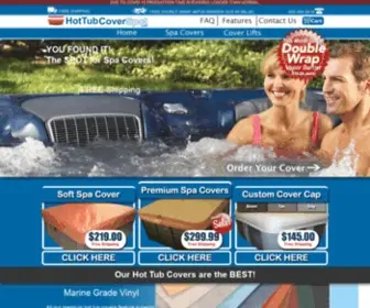 Hottubcoverspot.com(Buy Hot Tub Covers and Spa Covers on SALE with FREE Upgrades) Screenshot