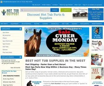 Hottuboutpost.com(Hot Tub Parts Spa Accessories Heaters Pumps Chemicals Filters Hot Tub Outpost Your SEO optimized title) Screenshot