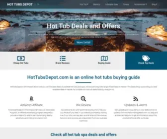 Hottubsdepot.com(Hot Tubs Depot an online portable hot tubs and Spa Shop) Screenshot