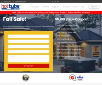 Hottubsontario.com(Hot Tubs Ontario) Screenshot