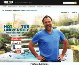 Hottubuniversity.com(A hot tub) Screenshot