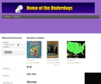 Hotud.org(Home of the Underdogs) Screenshot