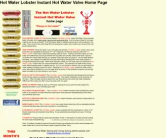 Hotwaterlobster.com(Hot Water Lobster Instant Hot Water Valve) Screenshot