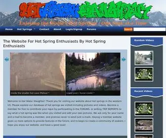 Hotwaterslaughter.com(The Website for Hot Spring Enthusiasts by Hot Spring Enthusiasts) Screenshot