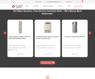 Hotwatertoday.net.au(Hot Water Systems) Screenshot