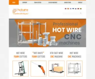 Hotwiresystems.com(Foam Cutters & Hot wire CNC foam cutting machines) Screenshot