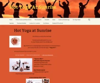 Hotyogaatsunrise.com(Hot Yoga At Sunrise) Screenshot