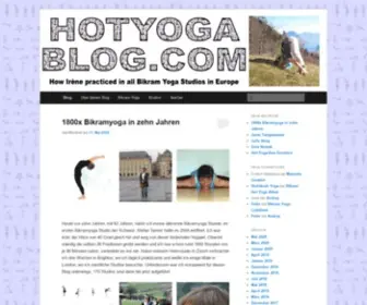 Hotyogablog.com(Blog und Testberichte zu Bikram Yoga) Screenshot