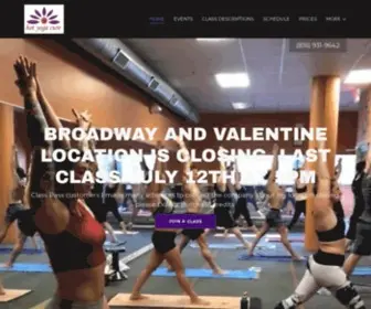 Hotyogacure.com(Hot Yoga) Screenshot