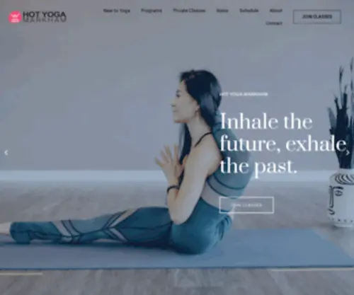 Hotyogamarkham.com(Hot Yoga Markham) Screenshot