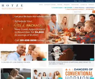 Hotzehwc.com(Hotze Health & Wellness Center) Screenshot