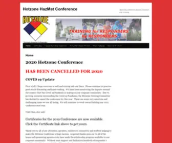 Hotzone.org(Hotzone HazMat Conference) Screenshot