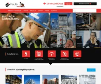 Houle.ca(Electric Contractor) Screenshot