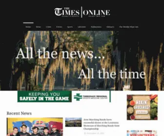 Houmatimes.com(The Times of Houma/Thibodaux) Screenshot