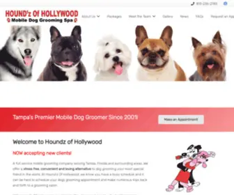 Houndzofhollywood.net(Houndz of Hollywood Mobile Dog Grooming) Screenshot