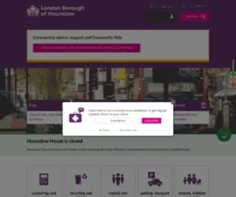 Hounslow.gov.uk(London Borough of Hounslow Website) Screenshot